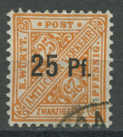 Württemberg Dienst 1916 Ziffern In Schildern Mit Aufdruck 240 X Massenentwertung - Used