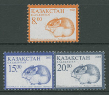 Kasachstan 2001 Tiere Roborowski-Hamster 318/20 II Postfrisch - Kazakistan