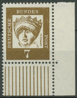 Bund 1961 Bedeutende Deutsche 348 Y W UR Ecke 4 Postfrisch - Nuovi