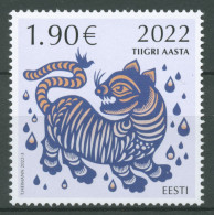 Estland 2022 Chinesisches Neujahr Jahr Des Tigers 1034 Postfrisch - Estonie