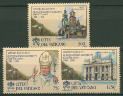 Vatikan 1996 Papst Johannes Paul II. Priesterjubiläum 1181/83 Postfrisch - Nuevos