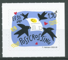 Estland 2022 Postkartennetzwerk Postcrossing Vögel 1057 Postfrisch - Estland