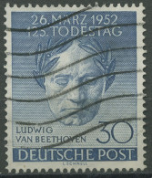 Berlin 1952 Ludwig Van Beethoven 87 Mit Wellenstempel (R80956) - Used Stamps