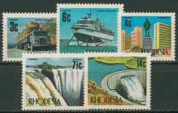 Rhodesien 1973 Lastwagen Staudamm Tragflächenboot 126/30 Postfrisch - Rhodesia (1964-1980)