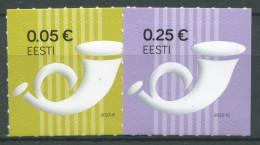 Estland 2020 Freimarke Posthorn 988/89 II Postfrisch - Estonie