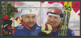 Estland 2006 Olympia Winterspiele Turin Medaillen Block 26 Postfrisch (C61207) - Estonia