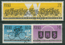 Polen 1962 Radsport Internationale Friedensfahrt 1306/08 Gestempelt - Oblitérés