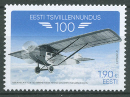 Estland 2021 100 Jahre Zivilluftfahrt Flugzeug 1023 Postfrisch - Estonie