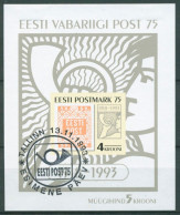 Estland 1993 75 Jahre Briefmarken Posthorn Block 5 Gestempelt (C63171) - Estland