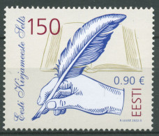 Estland 2022 150 Jahre Literarische Gesellschaft 1036 Postfrisch - Estonia