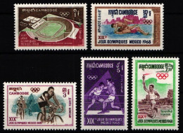 Kambodscha 236-240 Postfrisch #KX546 - Camboya