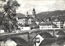 11822593 Solothurn Roetibruecke Mit St Ursen Kathedrale Solothurn - Andere & Zonder Classificatie