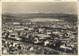 11822582 Zuerich Fliegeraufnahme Mit Alpensicht Zuerich - Sonstige & Ohne Zuordnung