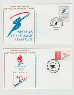 France Année 1992 12 Enveloppes Premier Jour 16 -ème Jeux Olympiques D'Hiver Albertville 92 - 1990-1999