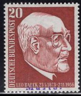 GERMANY(1957) Rabbi Leo Baeck. MUSTER (specimen) Overprint. Scott No 777. - Otros & Sin Clasificación