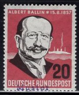GERMANY(1957) Albert Ballin. MUSTER (specimen) Overprint. Founder Of Hamburg-America Staemship Line. Scott No 769. - Other & Unclassified