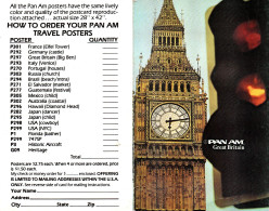 Pan Am Great Britain Card And Timetable - Autres & Non Classés