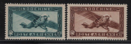 Indochine - PA N°46 + 47 - Cote 41€ - ** Neuf Sans Charniere - Unused Stamps
