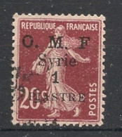 SYRIE - 1920-22 - N°YT. 60 - Type Semeuse 1pi Sur 20c Brun - Oblitéré / Used - Gebruikt