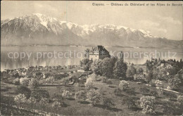 11820030 Clarens VD Chateau De Chatelard Lac Leman Et Les Alpes De Savoie Claren - Other & Unclassified