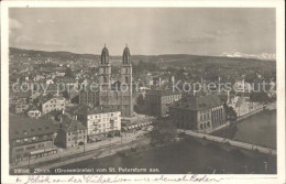 11820004 Zuerich Grossmuenter Blick Vom St Petersturm Zuerich - Sonstige & Ohne Zuordnung