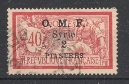 SYRIE - 1920-22 - N°YT. 63 - Type Merson 2pi Sur 40c Rouge - Oblitéré / Used - Used Stamps