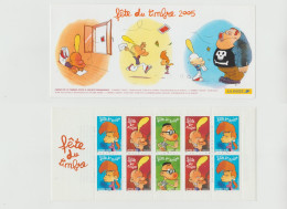 France 2005 Carnet Non Plié De 10 Timbres Neufs Yvert Et Tellier BC 3751 Fête Du Timbre Titeuf - Commemoratives