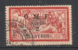 SYRIE - 1920-22 - N°YT. 63 - Type Merson 2pi Sur 40c Rouge - Oblitéré / Used - Usati