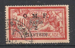 SYRIE - 1920-22 - N°YT. 63 - Type Merson 2pi Sur 40c Rouge - Oblitéré / Used - Used Stamps