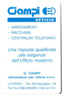 Calendarietto - Ciampi Ufficio - Livorno - Anno 1998 - Tamaño Pequeño : 1991-00