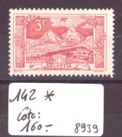 No 142 * ( AVEC CHARNIERE ) - COTE: 160.- - Unused Stamps