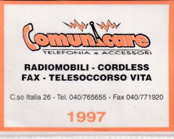 Calendarietto - Comunicare - Telefonia E Accessori - Anno 1997 - Petit Format : 1991-00