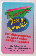 Calendarietto - Contatto - Disco Pub Karaoke - Casalecchio  Di Reno - Anno 1998 - Formato Piccolo : 1991-00
