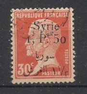 SYRIE - 1924-25 - N°YT. 145 - Type Pasteur 1pi50 Sur 30c Rouge - Oblitéré / Used - Gebraucht