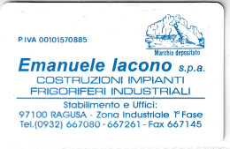 Calendarietto - Costruzioni Impianti Frigoriferi Industriali - Ragusa - Anno 1998 - Formato Piccolo : 1991-00