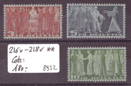 No 216v - 218v **  ( SANS CHARNIERE )  - COTE: 180.- - Unused Stamps