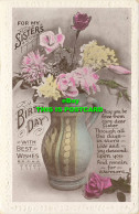 R590220 For My Sisters Birthday With Best Wishes. H. B. Series No. 202. 1916 - World