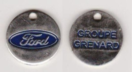 Jeton De Caddie " FORD - Groupe GRENARD " (Scann Recto-verso) [A]_Je165 - Moneda Carro