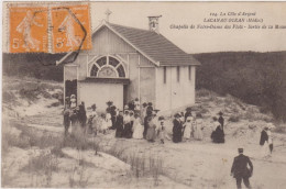 Lacanau, Chapelle Notre-Dame Des Flots, Sortie De La Messe-jolie Animation - Autres & Non Classés