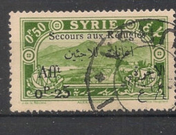 SYRIE - 1926 - N°YT. 168 - Réfugiés 0pi25 Sur 0pi50 - Oblitéré / Used - Gebruikt