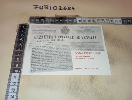 MX00045 LIDO DI VENEZIA 1973 TIMBRO ANNULLO CONGRESSO USFI UNIONE STAMPA FILATELICA ITALIANA - 1971-80: Marcophilie