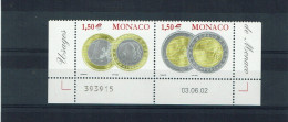 MONACO 2002 Y&T N° 2358 - 2359 NEUF** - Ongebruikt