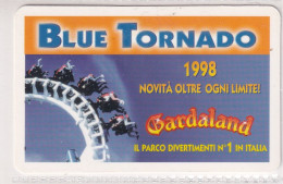 Calendarietto - Gardaland - Blue Tornado - Anno 1998 - Formato Piccolo : 1991-00