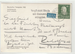 AK Bayreuther Festspiele Mit 1952 // 149 O - Storia Postale