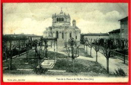 01 - ARS (AIN) VUE DE LA PLACE ET DE L'EGLISE - CPA (189)_CP81 - Ars-sur-Formans