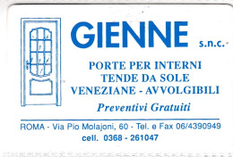 Calendarietto - Gienne - Roma - Anno 1997 - Formato Piccolo : 1991-00