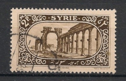 SYRIE - 1925 - N°YT. 161 - Palmyre 2pi Sépia - Oblitéré / Used - Usati