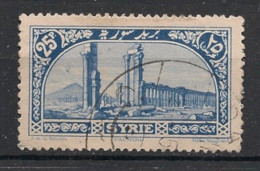 SYRIE - 1925 - N°YT. 166 - Palmyre 25pi Bleu - Oblitéré / Used - Gebraucht