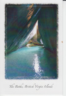 Virgin Gorda British. The Baths Passage Between Rocks Turquoise Water CM 2 Scans - Virgin Islands, British