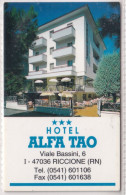 Calendarietto - Hotel Alfa Tao - Riccione - Anno 1997 - Small : 1991-00